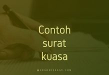 contoh surat kuasa