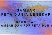 gambar peta dunia ukuran besar lengkap