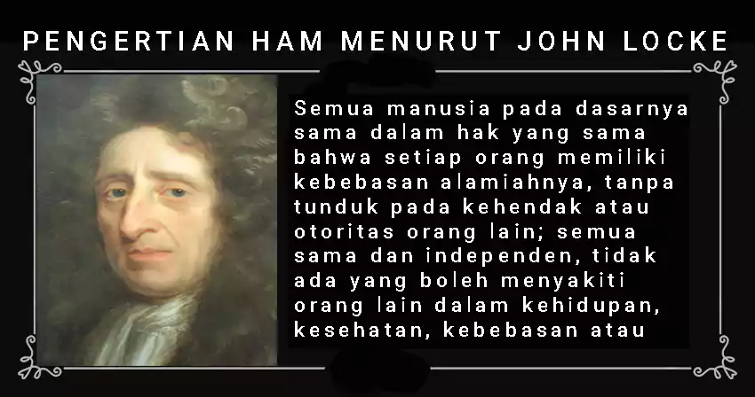 pengertian HAM menurut John Locke Indonesia
