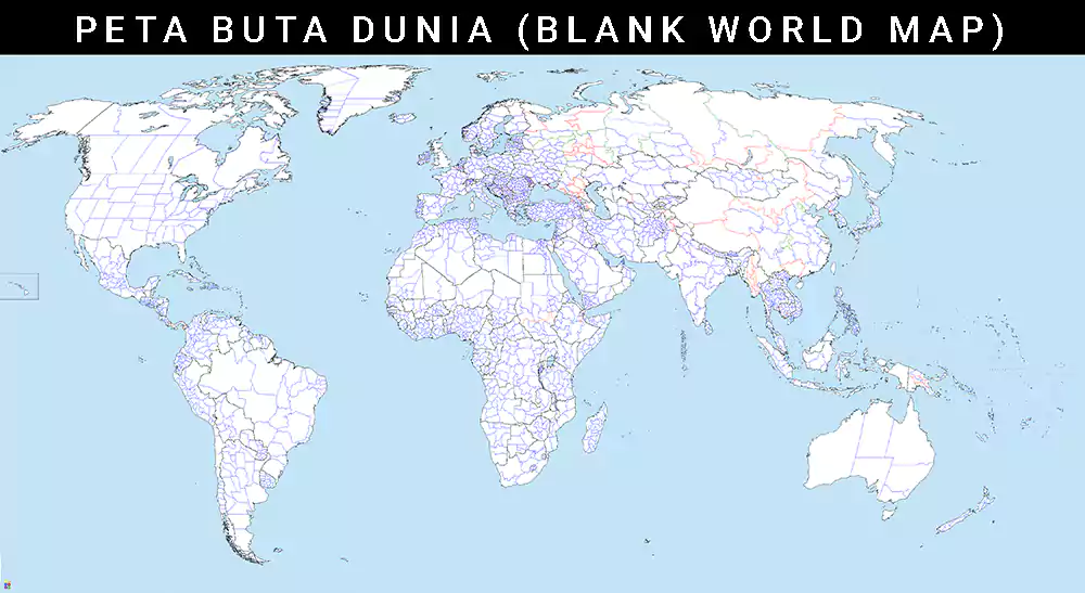 Gambar peta buta dunia HD ukuran Besar download