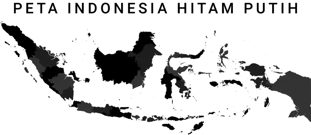 Peta Indonesia Hitam Putih ukuran besar  full HD