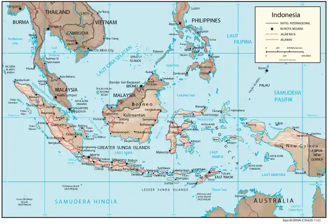  Peta Indonesia  ukuran besar HD full warna Dari CIA