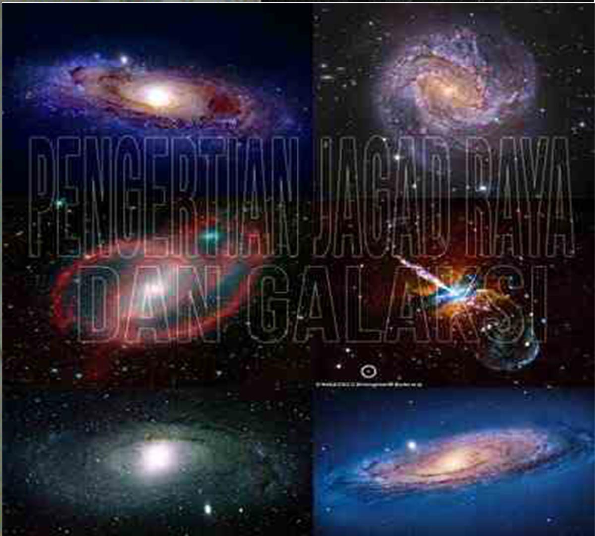 Pengertian alam semesta dan jagad raya serta pengertian galaksi dan macam bentuk galaksi